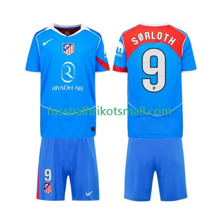 Fußballtrikots Atlético Madrid Alexander Sorloth 9 Kinder 2025-2026 Kurzarm 3rd trikot kaufen